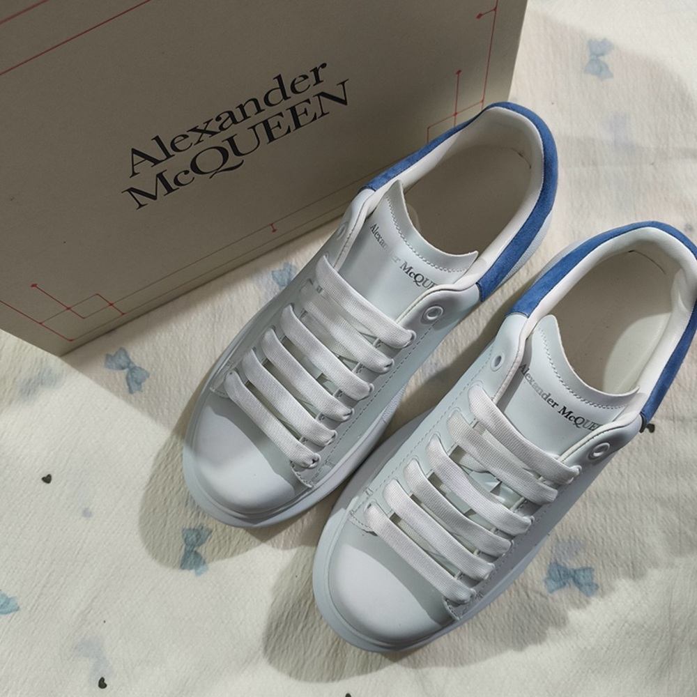 Alexander Mcqueen Oversized Leather White Sneakers